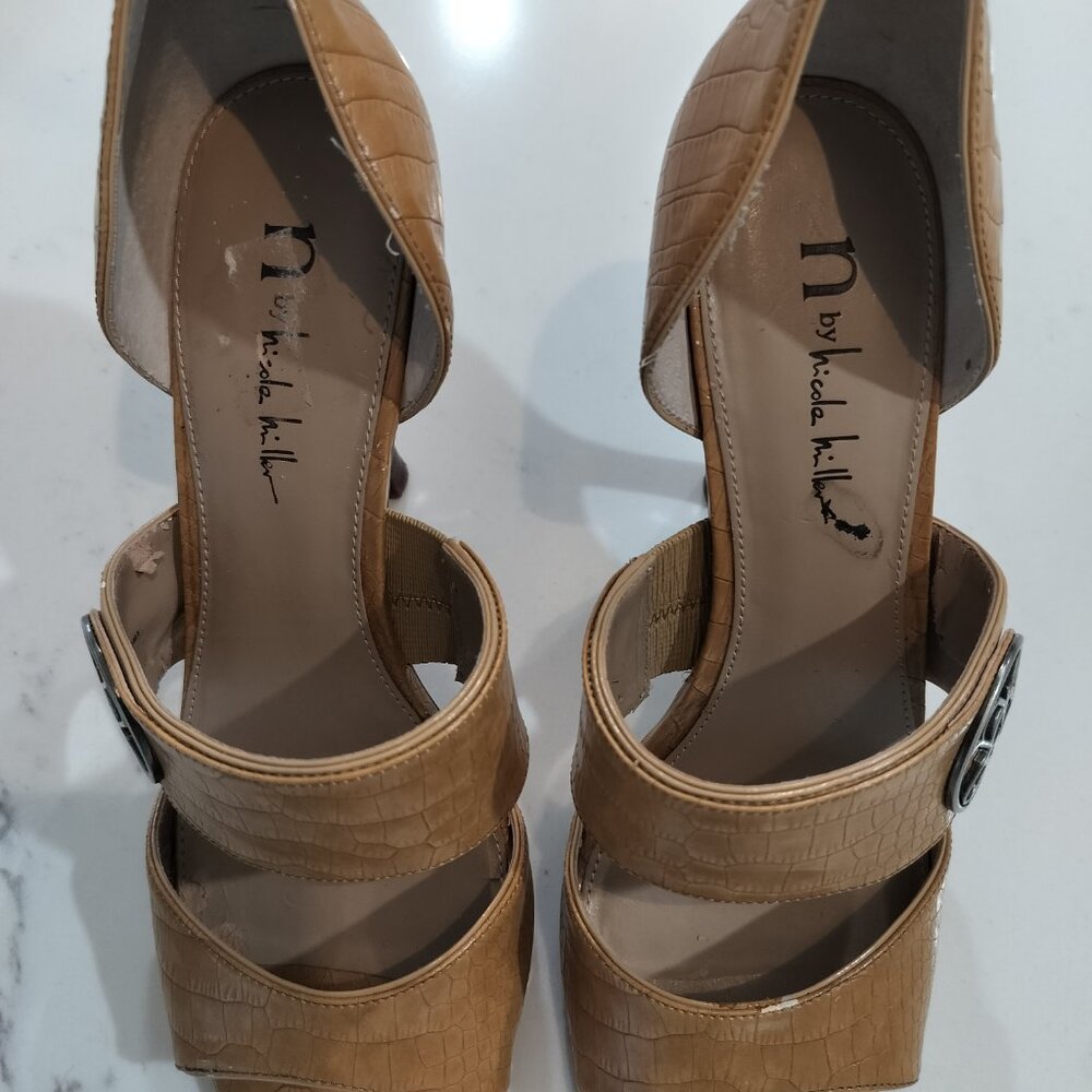 N by Nicole Miller Soft Brown Heels Pumps Sz 8
